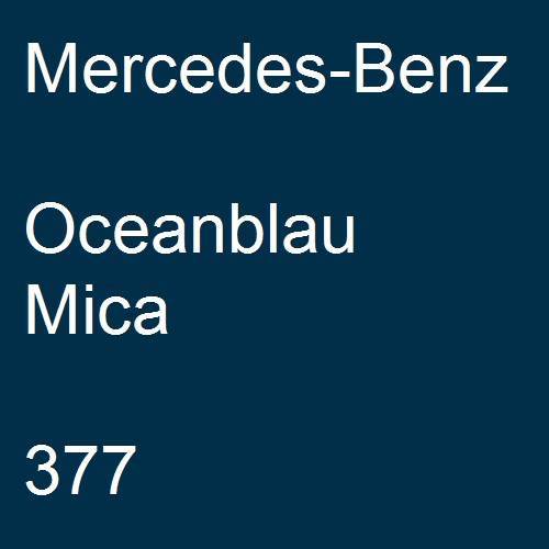 Mercedes-Benz, Oceanblau Mica, 377.